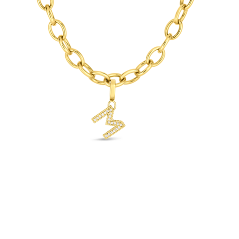 18K YELLOW GOLD TINY TREASURES DIAMOND STAR OF DAVID NECKLACE